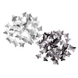 Maxbell 100 Pieces Butterfly Pendant Charms Hair pin Accessories DIY Jewelry Making Silver and Black