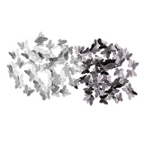 Maxbell 100 Pieces Butterfly Pendant Charms Hair pin Accessories DIY Jewelry Making Silver and Black