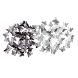 Maxbell 100 Pieces Butterfly Pendant Charms Hair pin Accessories DIY Jewelry Making Silver and Black