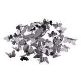 Maxbell 100 Pieces Butterfly Pendant Charms Hair pin Accessories DIY Jewelry Making Silver and Black