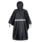 Maxbell 3 Pieces Multifunctional Poncho Reflective Strips Raincoat with Hood for Climbing Cycling Bike Outdoor Activities