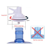 Maxbell 2 Pieces White Water Dispenser Valve Top Spigot Bibcock for 55mm Top 3/5 Gallon Water Bottle