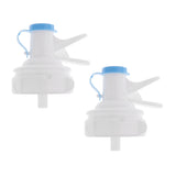 Maxbell 2 Pieces White Water Dispenser Valve Top Spigot Bibcock for 55mm Top 3/5 Gallon Water Bottle