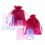 Maxbell 6 Pieces Silicone Anti Cellulite Massage Vacuum Cupping Body Cups With Bag