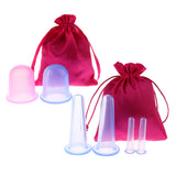 Maxbell 6 Pieces Silicone Anti Cellulite Massage Vacuum Cupping Body Cups With Bag