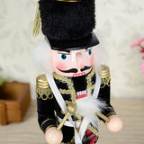 Maxbell 2 Pieces Wooden Handpainted Soldier Nutcracker Toy Xmas Ornament 30CM