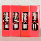 Maxbell 2 Pieces Wooden Handpainted Soldier Nutcracker Toy Xmas Ornament 30CM