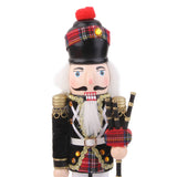 Maxbell 2 Pieces Wooden Handpainted Soldier Nutcracker Toy Xmas Ornament 30CM