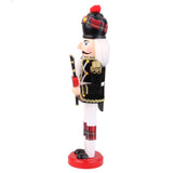 Maxbell 2 Pieces Wooden Handpainted Soldier Nutcracker Toy Xmas Ornament 30CM