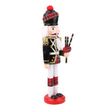 Maxbell 2 Pieces Wooden Handpainted Soldier Nutcracker Toy Xmas Ornament 30CM