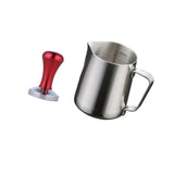 Maxbell Stainless Steel Coffee Frothing Milk Tea Latte Jug with Scale+Coffee Tamper