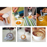 Maxbell Stainless Steel Coffee Frothing Milk Tea Latte Jug with Scale+Coffee Tamper