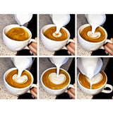 Maxbell Stainless Steel Coffee Frothing Milk Tea Latte Jug with Scale+Coffee Tamper