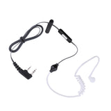 Maxbell 5Pack Black PTT Covert Acoustic Tube Headset Earphone for Talkabout Walkie Talkie 2 Pin