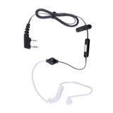 Maxbell 5Pack Black PTT Covert Acoustic Tube Headset Earphone for Talkabout Walkie Talkie 2 Pin