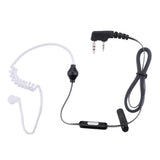 Maxbell 5Pack Black PTT Covert Acoustic Tube Headset Earphone for Talkabout Walkie Talkie 2 Pin