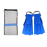 Maxbell Scuba Diving Snorkeling Swim Open Heel Fins Flippers Shoes + Mesh Drawstring Bag