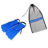 Maxbell Scuba Diving Snorkeling Swim Open Heel Fins Flippers Shoes + Mesh Drawstring Bag