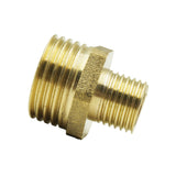 Maxbell 4Pieces Brass Air Garden Hose Fitting 1/2-1/4'', 1/2-1/8'' Connector NPT Double-Headed Joint