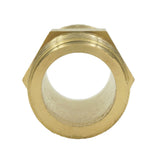 Maxbell 4Pieces Brass Air Garden Hose Fitting 1/2-1/4'', 1/2-1/8'' Connector NPT Double-Headed Joint