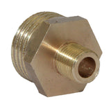 Maxbell 4Pieces Brass Air Garden Hose Fitting 1/2-1/4'', 1/2-1/8'' Connector NPT Double-Headed Joint