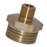 Maxbell 4Pieces Brass Air Garden Hose Fitting 1/2-1/4'', 1/2-1/8'' Connector NPT Double-Headed Joint