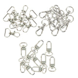 Maxbell 30pcs Metal Bag Swivel Trigger Clips Snap Hook Dog Lead Webbing Strap Tape