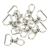 Maxbell 30pcs Metal Bag Swivel Trigger Clips Snap Hook Dog Lead Webbing Strap Tape