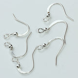 Maxbell Set of 100PCS Silver Plated Earring Hooks Earwire Womens Jewelry Fashion Accessory 15MM Length