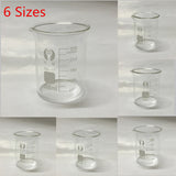 Maxbell Clear 100ml+150ml Borosilicate Glass Beaker Laboratory Home Glassware Measuring Cup Beaker