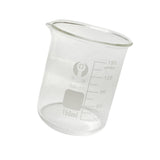 Maxbell Clear 100ml+150ml Borosilicate Glass Beaker Laboratory Home Glassware Measuring Cup Beaker