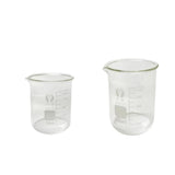 Maxbell Clear 100ml+150ml Borosilicate Glass Beaker Laboratory Home Glassware Measuring Cup Beaker