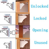 Maxbell White Magnetic Cabinet Lock for Baby Safety Childproof Cupboards Drawer 2set