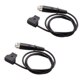 Maxbell Pack of 2 D-Tap Male to XLR 4pin Female Cable for DSLR Rig Power Cable Cord