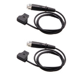 Maxbell Pack of 2 D-Tap Male to XLR 4pin Female Cable for DSLR Rig Power Cable Cord