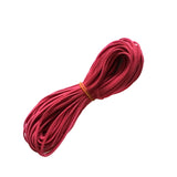 Maxbell 10 Pieces Micro-Fiber Flat Threads Faux Suede Cord Strings Velvet for DIY Craft