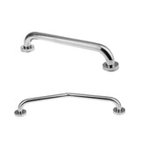 Maxbell 2Pcs/Set Stainless Steel Safety Bathroom Shower Tub Grab Bar Handle Rail Support - 40cm, 55cm