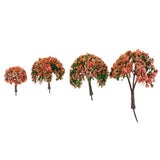 Maxbell Set 24pcs Fir Trees Model Garden Wargame Train Railway Scenery Part Display