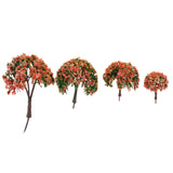 Maxbell Set 24pcs Fir Trees Model Garden Wargame Train Railway Scenery Part Display