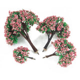 Maxbell Set 24pcs Fir Trees Model Garden Wargame Train Railway Scenery Part Display