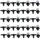 Maxbell 40 Piece Sprinkler Heads Nozzle + Tee joints for Misting Watering Irrigation