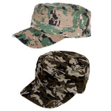 Maxbell 2 Pieces Mens Camouflage Hat Camo Hunting Fishing Baseball Cap Snapback Hat