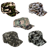 Maxbell 2 Pieces Mens Camouflage Hat Camo Hunting Fishing Baseball Cap Snapback Hat