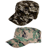 Maxbell 2 Pieces Mens Camouflage Hat Camo Hunting Fishing Baseball Cap Snapback Hat