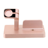 Maxbell For Apple Watch Stand, For iPhone Docking Station, 2-in-1 Multi-Charging Station Hub for Apple Watch Series and All Smart Phone