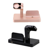 Maxbell For Apple Watch Stand, For iPhone Docking Station, 2-in-1 Multi-Charging Station Hub for Apple Watch Series and All Smart Phone