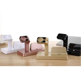 Maxbell For Apple Watch Stand, For iPhone Docking Station, 2-in-1 Multi-Charging Station Hub for Apple Watch Series and All Smart Phone