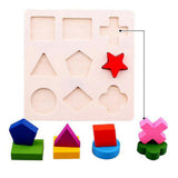 Maxbell 3 Sets Tangram Puzzles Children Educational Toys Colorful Wooden Brain Training Geometry Wooden Puzzles