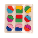 Maxbell 3 Sets Tangram Puzzles Children Educational Toys Colorful Wooden Brain Training Geometry Wooden Puzzles