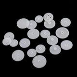 Maxbell 19 Pieces/set White Plastic Assorted Gears Gear Kits for DIY Robot RC Car Toys Model Accessories